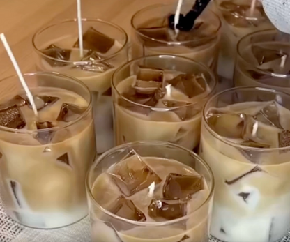Making the iced-coffee latte candle urban parcel australia